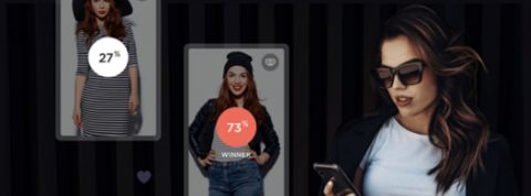 Une femme faisant du shopping sur son smartphone