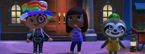 Trois avatars d'Animal Crossing