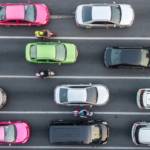 Un embouteillage vu de haut