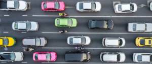 Un embouteillage vu de haut