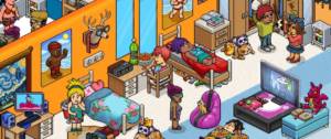 Capture d'écran du jeu Habbo