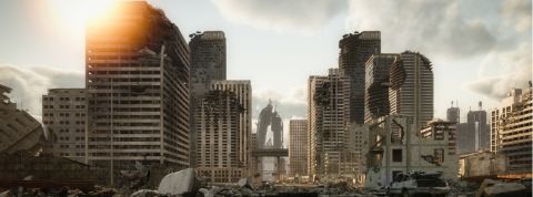 une scène post apocalyptique