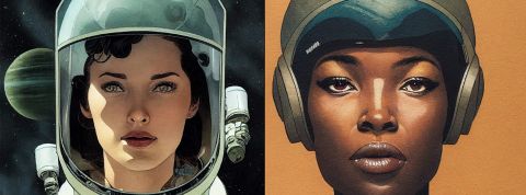 Capture de la BD Exodus de eux femmes cosmonautes