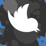 Le logo Twitter qui tombe