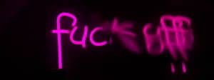 Graffiti ; Fuck off