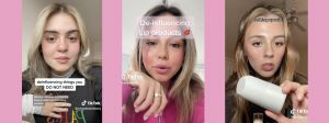 Captures de comtes TikTok de deinfluencing