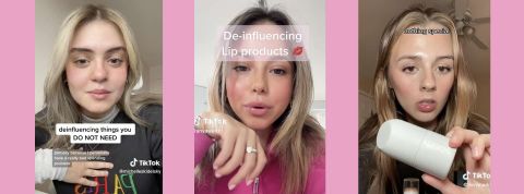 Captures de comtes TikTok de deinfluencing