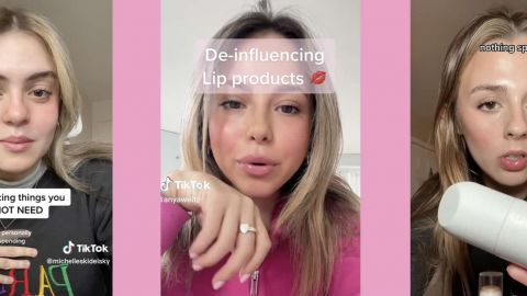 Captures de comtes TikTok de deinfluencing