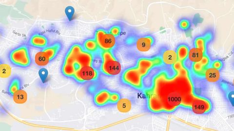 Une carte interactive pour localiser les victimes