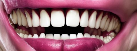 Une bouche étrange générée par IA