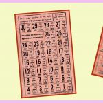 Sur fond jaune pâle, 3 tickets de rationnement