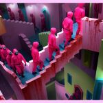 Des escaliers multicolores