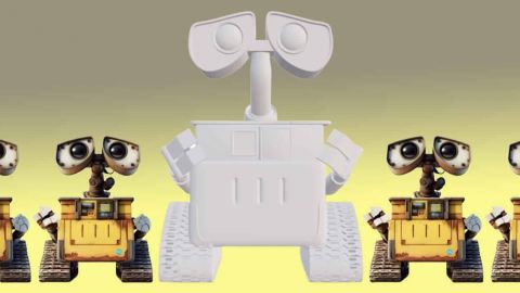 Wall-e et son modèle 3D