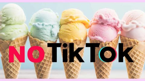Des cornets de boules de glace pastel avec l'incritpion  - No TikTok - 
