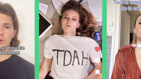 Captures TikTok de comptes parlant de TDAH