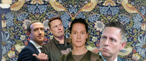 Elon Musk, Bryan Johnson, Peter Thiel et Mark Zuckerberg