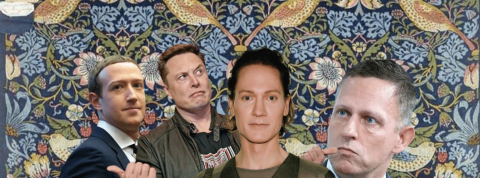 Elon Musk, Bryan Johnson, Peter Thiel et Mark Zuckerberg