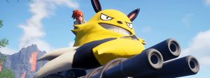 Un Pokemon avec une grosse kalachnikov