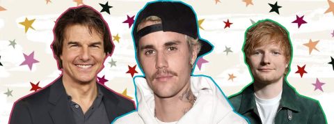 Tom Cruise, Justin Bieber, Ed Sheeran