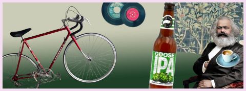 Une vélo Peugeot, une IPA et Karl Marx