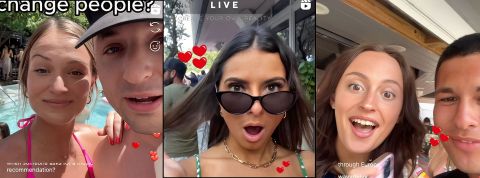 des femmes impressionnées