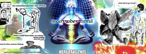 Capture du début du Societyiftextwall
