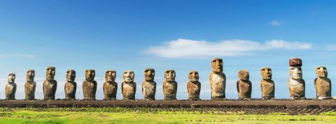 Les statues géantes de l'île de Pâques