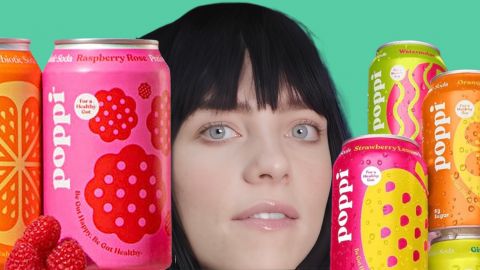 Billie Eilish et les sodas Poppi