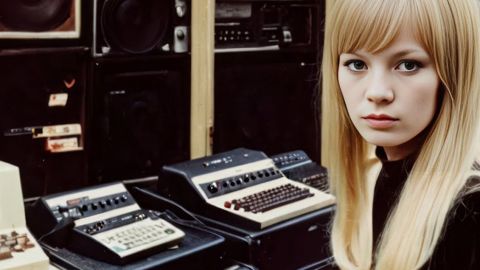 Une œuvre de Chatonsky reprenant Sylvie Vartan et l'esthétiques 60's