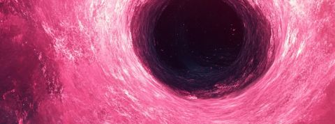 Le trou de la couche d'ozone dans des teintes roses