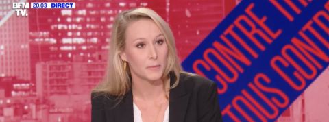 Marion Maréchal le Pen sur le plateau de BFM TV
