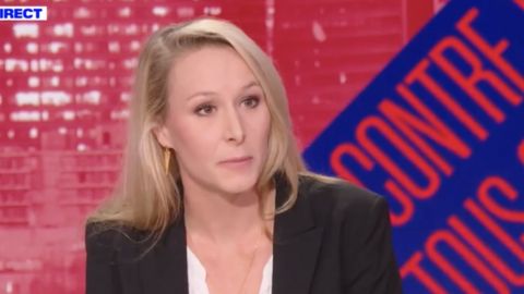 Marion Maréchal le Pen sur le plateau de BFM TV