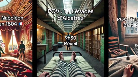 Captures du compte @retourverslepasse sur TikTok