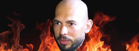 Andrew tate dans les flammes de l'enfer