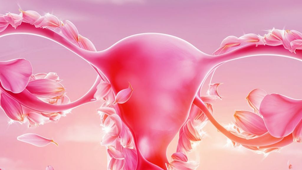 Des trompes de falope roses qui ondulent, image IA