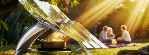 Une image de four solaire par IA