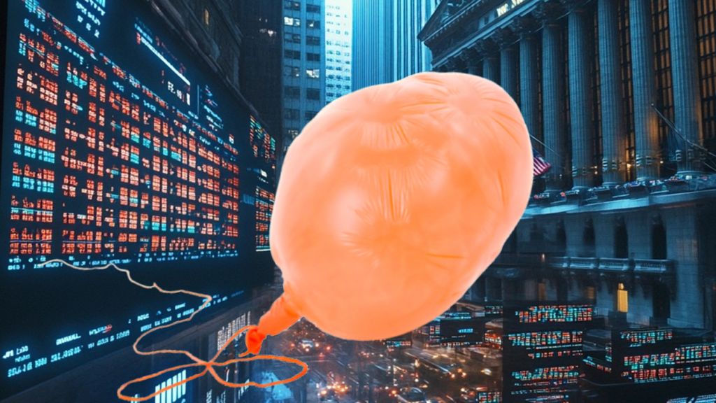 un ballon degonflé