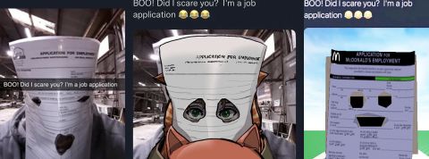 le formulaire d'application de job monstrueux