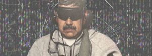 Maduro en jogging avec son casque audio