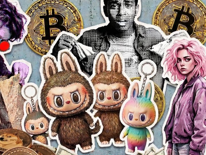 Des jeunes fauchés, des Labubus, des dollars er des Bitcoins, dogecoins, Ethereum